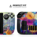 Abstract Flower Meadow v2 // Full Body Skin Decal Wrap Kit for the Steam Deck handheld gaming computer