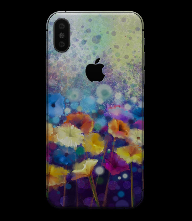 Abstract Flower Meadow v2 - iPhone XS MAX, XS/X, 8/8+, 7/7+, 5/5S/SE Skin-Kit (All iPhones Available)