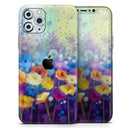 Abstract Flower Meadow v2  - Protective Skin Wrap & Decal – Compatible with iPhone SE to iPhone 17 Pro Max (All Models)