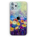 Abstract Flower Meadow v2  - Protective Skin Wrap & Decal – Compatible with iPhone SE to iPhone 17 Pro Max (All Models)