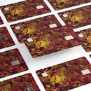 Abstract Geometric Lava Triangles - Premium Protective Decal Skin-Kit for the Apple Credit Card