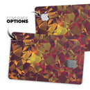 Abstract Geometric Lava Triangles - Premium Protective Decal Skin-Kit for the Apple Credit Card