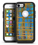 Abstract Gold and Teal Wet Paint - iPhone 7 or 8 OtterBox Case & Skin Kits
