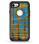 Abstract Gold and Teal Wet Paint - iPhone 7 or 8 OtterBox Case & Skin Kits