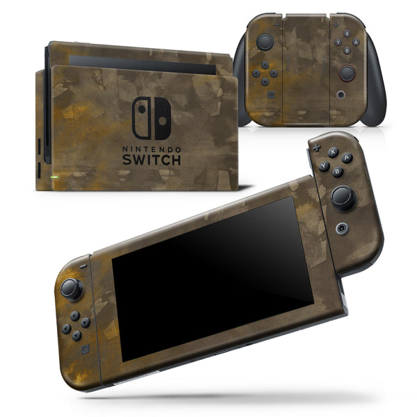 Abstract Golden Fire with Smoke - Skin Wrap Decal for Nintendo Switch Lite Console & Dock - 3DS XL - 2DS - Pro - DSi - Wii - Joy-Con Gaming Controller