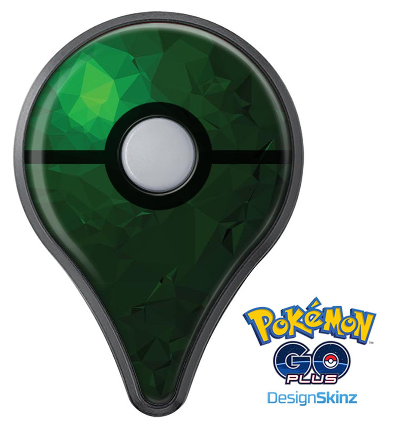 Abstract Green Geometric Shapes Pokémon GO Plus Vinyl Protective Decal Skin Kit