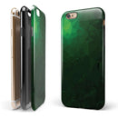 Abstract Green Geometric Shapes iPhone 6/6s or 6/6s Plus 2-Piece Hybrid INK-Fuzed Case