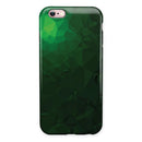 Abstract Green Geometric Shapes iPhone 6/6s or 6/6s Plus 2-Piece Hybrid INK-Fuzed Case