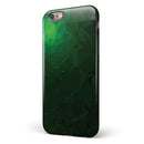 Abstract Green Geometric Shapes iPhone 6/6s or 6/6s Plus 2-Piece Hybrid INK-Fuzed Case