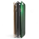 Abstract Green Geometric Shapes iPhone 6/6s or 6/6s Plus 2-Piece Hybrid INK-Fuzed Case