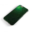 Abstract Green Geometric Shapes iPhone 6/6s or 6/6s Plus 2-Piece Hybrid INK-Fuzed Case