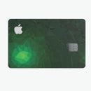 Abstract Green Geometric Shapes - Premium Protective Decal Skin-Kit for the Apple Credit Card