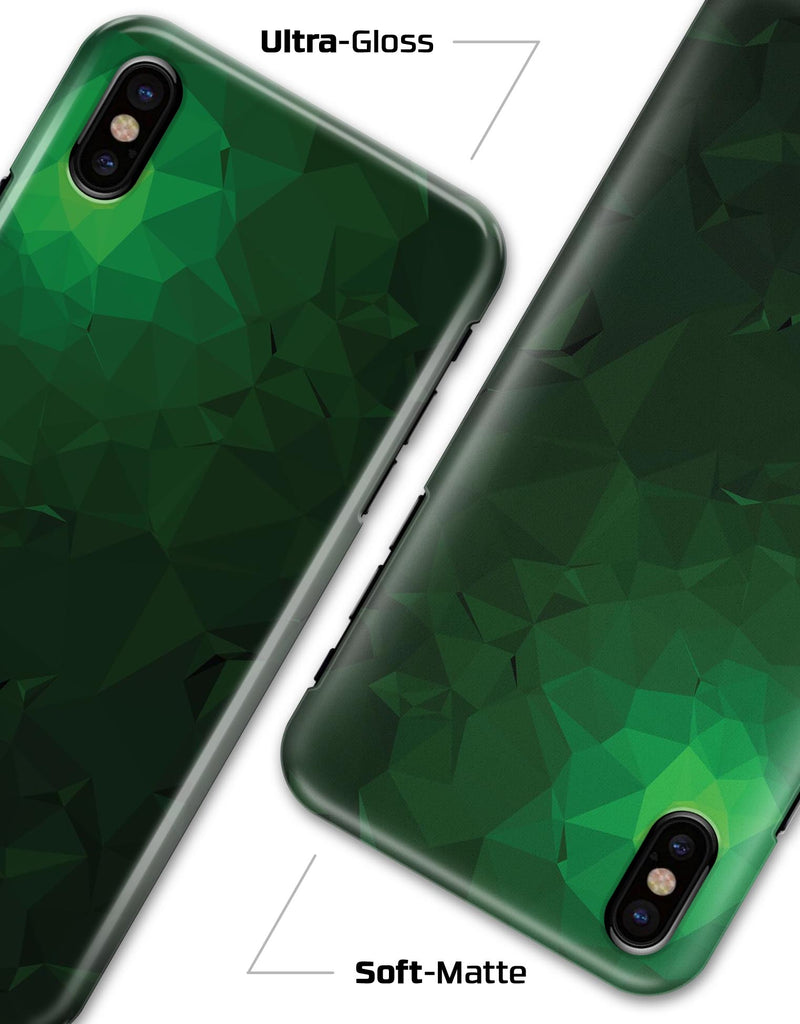 Abstract Green Geometric Shapes - iPhone X Clipit Case