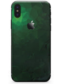 Abstract Green Geometric Shapes - iPhone X Skin-Kit
