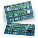 Abstract Green Plaid Paint Wall - Premium Protective Decal Skin-Kit for the Apple Credit Card