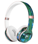 Abstract Green Plaid Paint Wall Full-Body Skin Kit for the Beats by Dre Solo 3 Wireless Headphones
