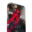 Abstract Grungy Oil Mess iPhone 6/6s or 6/6s Plus 2-Piece Hybrid INK-Fuzed Case