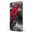 Abstract Grungy Oil Mess iPhone 6/6s or 6/6s Plus 2-Piece Hybrid INK-Fuzed Case