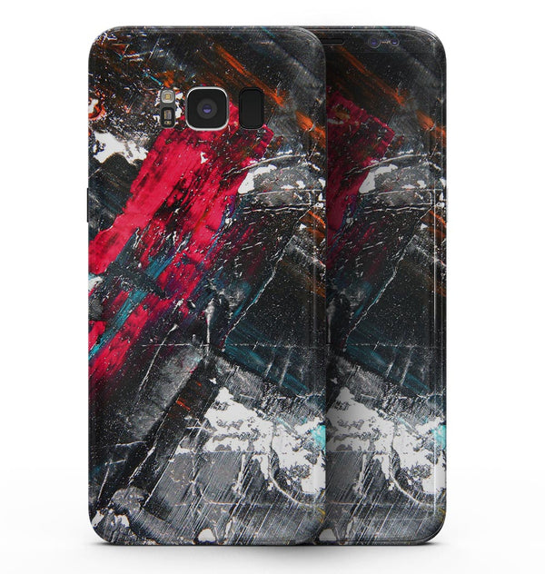 Abstract Grungy Oil Mess - Samsung Galaxy S8 Full-Body Skin Kit