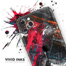 Abstract Grungy Oil Mess  - Protective Skin Wrap & Decal – Compatible with iPhone SE to iPhone 17 Pro Max (All Models)