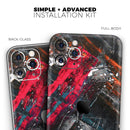 Abstract Grungy Oil Mess  - Protective Skin Wrap & Decal – Compatible with iPhone SE to iPhone 17 Pro Max (All Models)