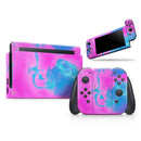 Abstract Iridescent Vivid Pink Swirl // Skin Decal Wrap Kit for Nintendo Switch Console & Dock, Joy-Cons, Pro Controller, Lite, 3DS XL, 2DS XL, DSi, or Wii - Vinyl Skin Wrap for Nintendo Switch 2, OLED, Lite, Pro Controller, Wii & Classic Handhelds