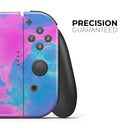 Abstract Iridescent Vivid Pink Swirl // Skin Decal Wrap Kit for Nintendo Switch Console & Dock, Joy-Cons, Pro Controller, Lite, 3DS XL, 2DS XL, DSi, or Wii - Vinyl Skin Wrap for Nintendo Switch 2, OLED, Lite, Pro Controller, Wii & Classic Handhelds