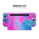 Abstract Iridescent Vivid Pink Swirl // Skin Decal Wrap Kit for Nintendo Switch Console & Dock, Joy-Cons, Pro Controller, Lite, 3DS XL, 2DS XL, DSi, or Wii - Vinyl Skin Wrap for Nintendo Switch 2, OLED, Lite, Pro Controller, Wii & Classic Handhelds