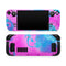 Abstract Iridescent Vivid Pink Swirl // Full Body Skin Decal Wrap Kit for the Steam Deck handheld gaming computer