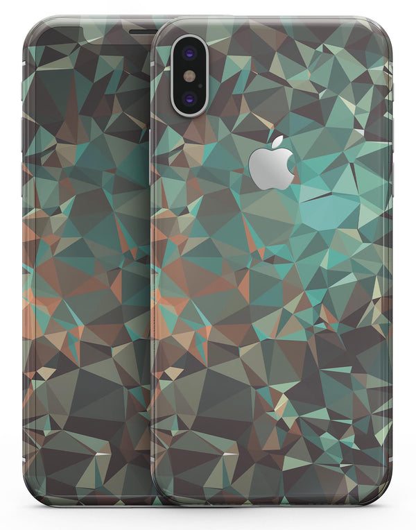 Abstract MultiColor Geometric Shapes Pattern - iPhone X Skin-Kit