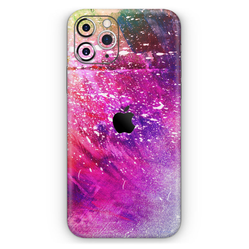 Abstract Neon Paint Explosion  - Protective Skin Wrap & Decal – Compatible with iPhone SE to iPhone 17 Pro Max (All Models)