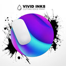 Abstract Neon Wave V10// WaterProof Rubber Foam Backed Anti-Slip Mouse Pad for Home Work Office or Gaming Computer Desk