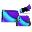 Abstract Neon Wave V10 // Skin Decal Wrap Kit for Nintendo Switch Console & Dock, Joy-Cons, Pro Controller, Lite, 3DS XL, 2DS XL, DSi, or Wii