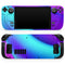 Abstract Neon Wave V10 // Full Body Skin Decal Wrap Kit for the Steam Deck handheld gaming computer
