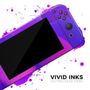 Abstract Neon Wave V11 // Skin Decal Wrap Kit for Nintendo Switch Console & Dock, Joy-Cons, Pro Controller, Lite, 3DS XL, 2DS XL, DSi, or Wii