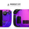 Abstract Neon Wave V11 // Full Body Skin Decal Wrap Kit for the Steam Deck handheld gaming computer