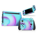 Abstract Neon Wave V12 // Skin Decal Wrap Kit for Nintendo Switch Console & Dock, Joy-Cons, Pro Controller, Lite, 3DS XL, 2DS XL, DSi, or Wii - Vinyl Skin Wrap for Nintendo Switch 2, OLED, Lite, Pro Controller, Wii & Classic Handhelds