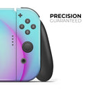 Abstract Neon Wave V12 // Skin Decal Wrap Kit for Nintendo Switch Console & Dock, Joy-Cons, Pro Controller, Lite, 3DS XL, 2DS XL, DSi, or Wii - Vinyl Skin Wrap for Nintendo Switch 2, OLED, Lite, Pro Controller, Wii & Classic Handhelds