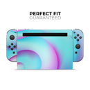 Abstract Neon Wave V12 // Skin Decal Wrap Kit for Nintendo Switch Console & Dock, Joy-Cons, Pro Controller, Lite, 3DS XL, 2DS XL, DSi, or Wii - Vinyl Skin Wrap for Nintendo Switch 2, OLED, Lite, Pro Controller, Wii & Classic Handhelds
