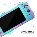 Abstract Neon Wave V12 // Skin Decal Wrap Kit for Nintendo Switch Console & Dock, Joy-Cons, Pro Controller, Lite, 3DS XL, 2DS XL, DSi, or Wii - Vinyl Skin Wrap for Nintendo Switch 2, OLED, Lite, Pro Controller, Wii & Classic Handhelds