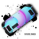 Abstract Neon Wave V12 // Full Body Skin Decal Wrap Kit for the Steam Deck handheld gaming computer