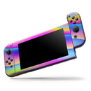 Abstract Neon Wave V1 // Skin Decal Wrap Kit for Nintendo Switch Console & Dock, Joy-Cons, Pro Controller, Lite, 3DS XL, 2DS XL, DSi, or Wii