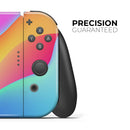 Abstract Neon Wave V2 // Skin Decal Wrap Kit for Nintendo Switch Console & Dock, Joy-Cons, Pro Controller, Lite, 3DS XL, 2DS XL, DSi, or Wii - Vinyl Skin Wrap for Nintendo Switch 2, OLED, Lite, Pro Controller, Wii & Classic Handhelds