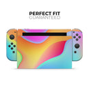 Abstract Neon Wave V2 // Skin Decal Wrap Kit for Nintendo Switch Console & Dock, Joy-Cons, Pro Controller, Lite, 3DS XL, 2DS XL, DSi, or Wii - Vinyl Skin Wrap for Nintendo Switch 2, OLED, Lite, Pro Controller, Wii & Classic Handhelds