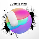 Abstract Neon Wave V3// WaterProof Rubber Foam Backed Anti-Slip Mouse Pad for Home Work Office or Gaming Computer Desk