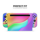 Abstract Neon Wave V3 // Skin Decal Wrap Kit for Nintendo Switch Console & Dock, Joy-Cons, Pro Controller, Lite, 3DS XL, 2DS XL, DSi, or Wii - Vinyl Skin Wrap for Nintendo Switch 2, OLED, Lite, Pro Controller, Wii & Classic Handhelds