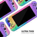 Abstract Neon Wave V3 // Skin Decal Wrap Kit for Nintendo Switch Console & Dock, Joy-Cons, Pro Controller, Lite, 3DS XL, 2DS XL, DSi, or Wii - Vinyl Skin Wrap for Nintendo Switch 2, OLED, Lite, Pro Controller, Wii & Classic Handhelds