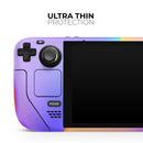 Abstract Neon Wave V4 // Full Body Skin Decal Wrap Kit for the Steam Deck handheld gaming computer