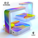 Abstract Neon Wave V4 UV Germicidal Sanitizing Sterilizing Wireless Smart Phone Screen Cleaner + Charging Station