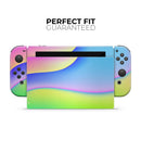 Abstract Neon Wave V5 // Skin Decal Wrap Kit for Nintendo Switch Console & Dock, Joy-Cons, Pro Controller, Lite, 3DS XL, 2DS XL, DSi, or Wii - Vinyl Skin Wrap for Nintendo Switch 2, OLED, Lite, Pro Controller, Wii & Classic Handhelds